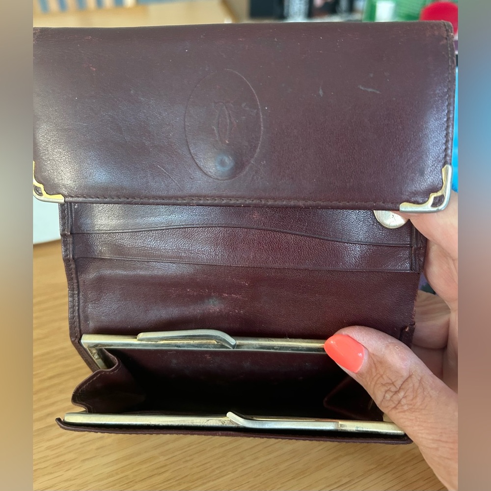 Elegant Cartier vintage leather  wallet - Picture 3 of 3